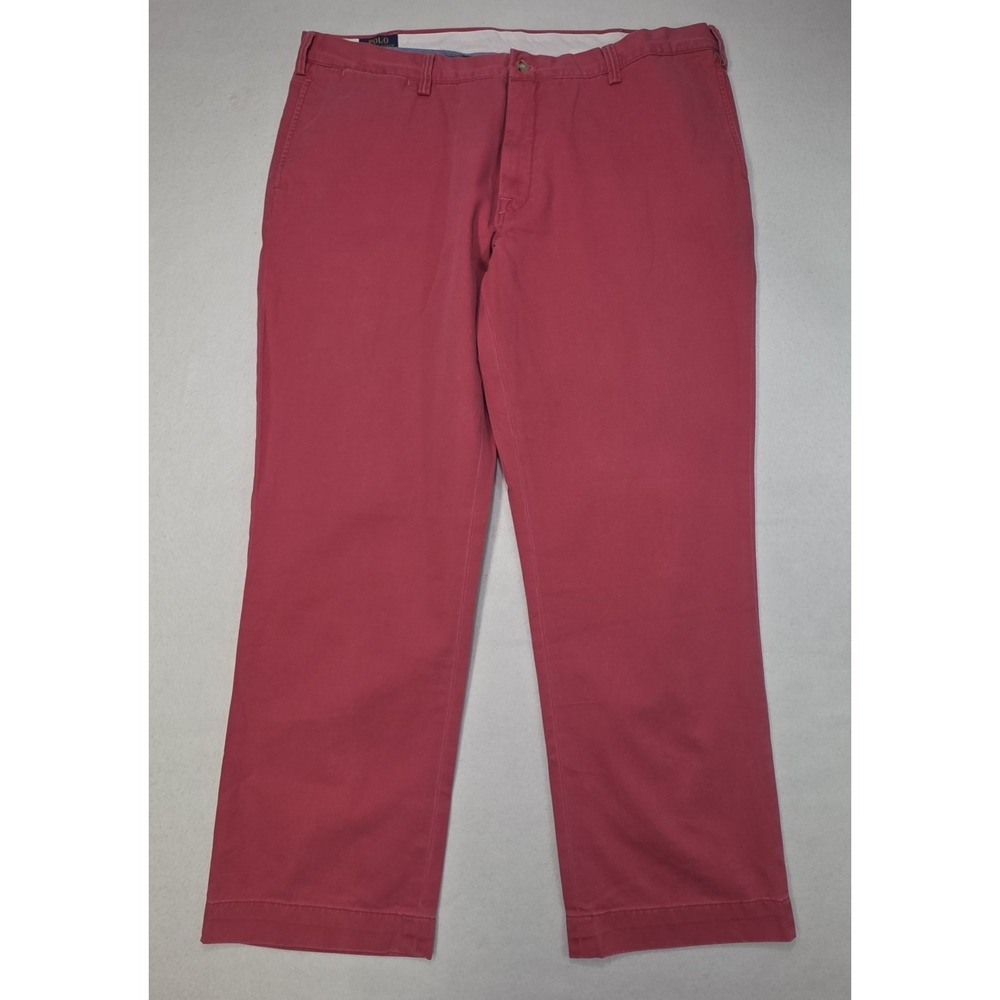 Polo‎ Ralph Lauren Chino Pants Mens 40x30 Classic Fit Coral Pink Beford Chino